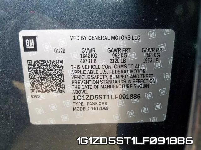 1G1ZD5ST1LF091886 фото 2