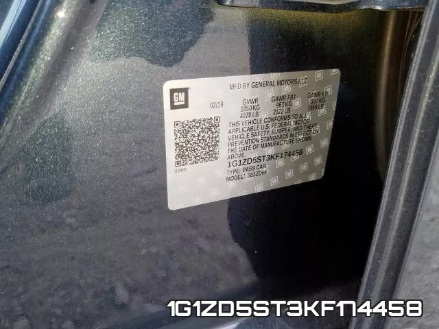 1G1ZD5ST3KF174458 фото 2