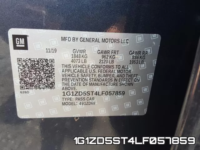 1G1ZD5ST4LF057859 фото 2