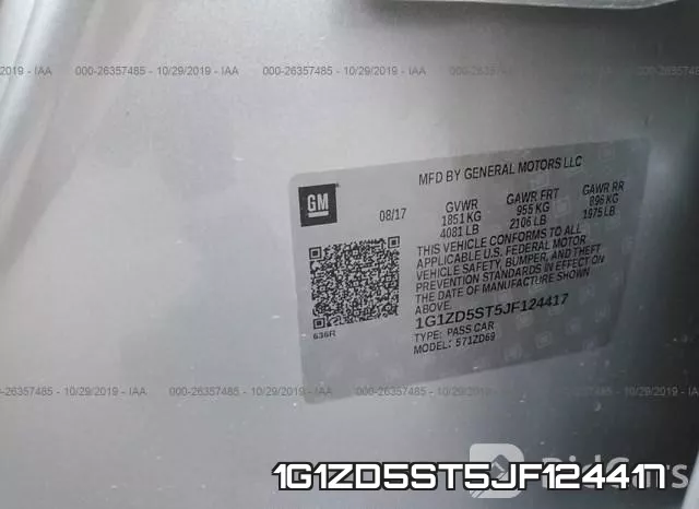 1G1ZD5ST5JF124417 фото 10