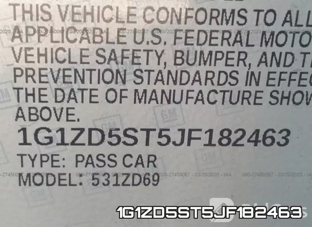 1G1ZD5ST5JF182463 фото 10