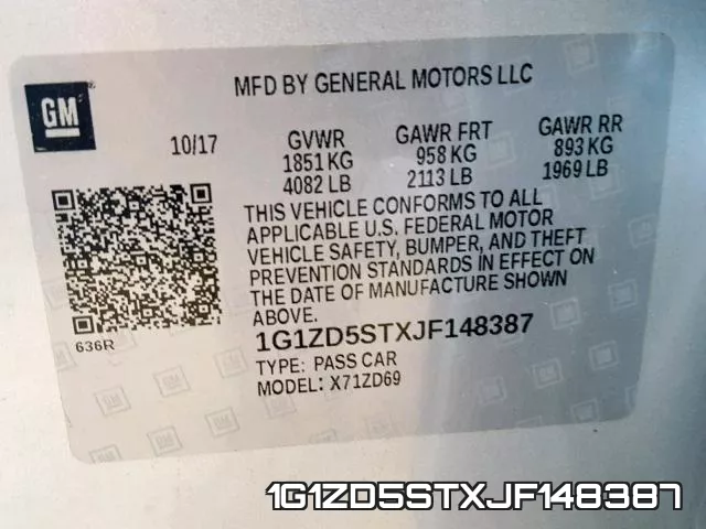 1G1ZD5STXJF148387 фото 2