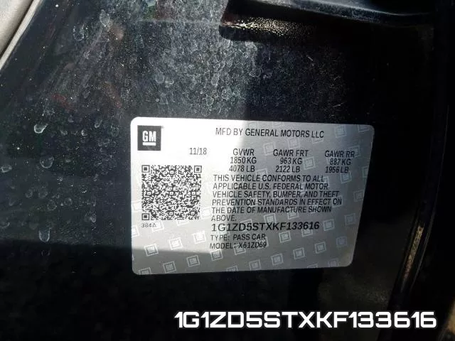 1G1ZD5STXKF133616 фото 2