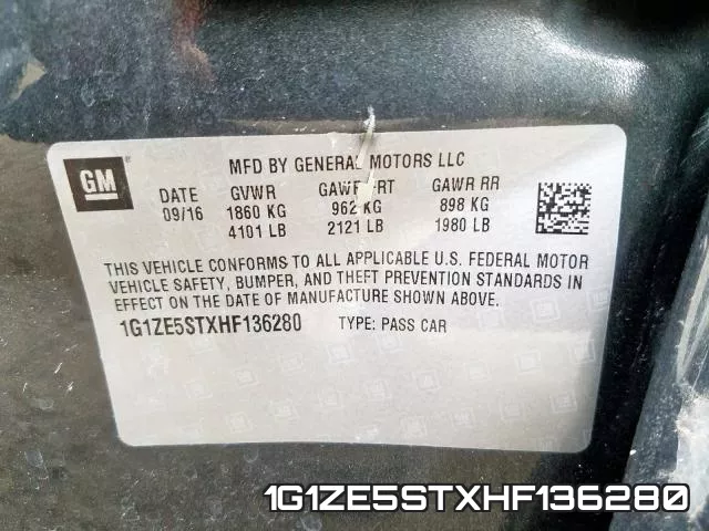 1G1ZE5STXHF136280 фото 2