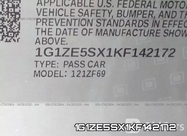 1G1ZE5SX1KF142172 фото 10