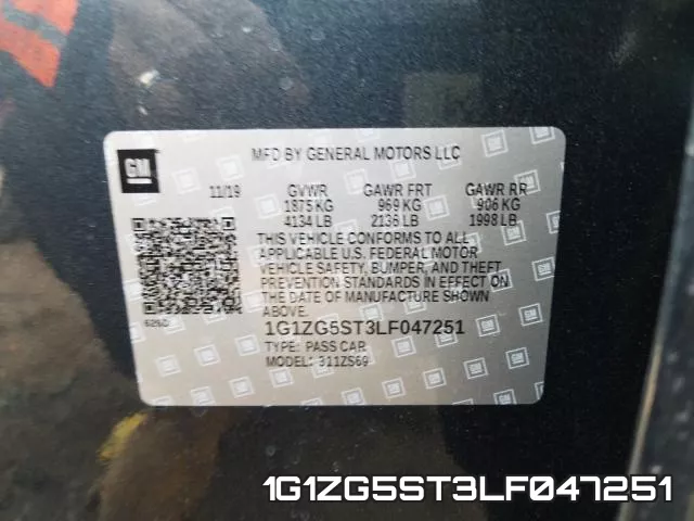 1G1ZG5ST3LF047251 фото 2