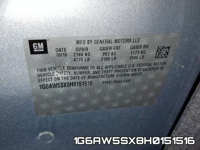 1G6AW5SX8H0151516 фото 2