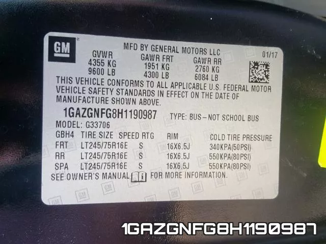 1GAZGNFG8H1190987 фото 2