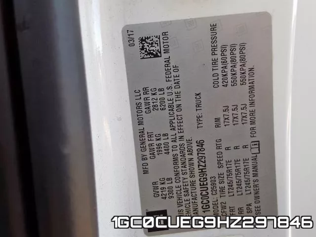 1GC0CUEG9HZ297846 фото 2