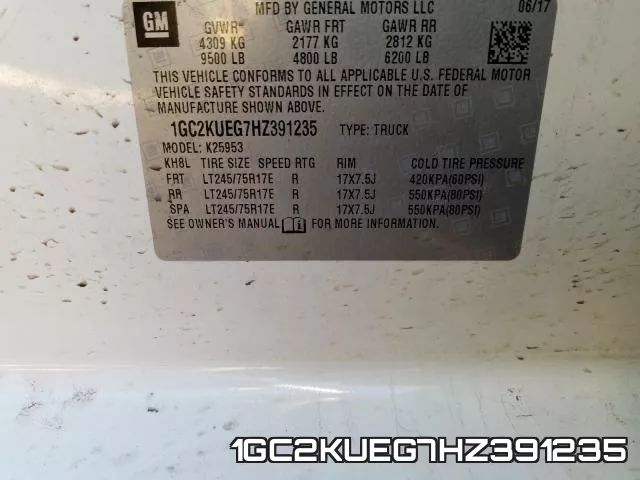 1GC2KUEG7HZ391235 фото 2