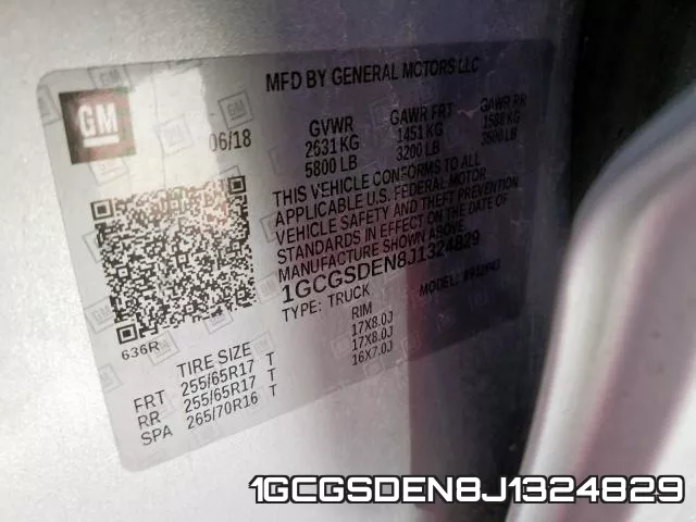 1GCGSDEN8J1324829 фото 2