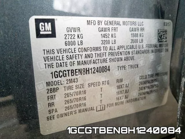 1GCGTBEN8H1240084 фото 2