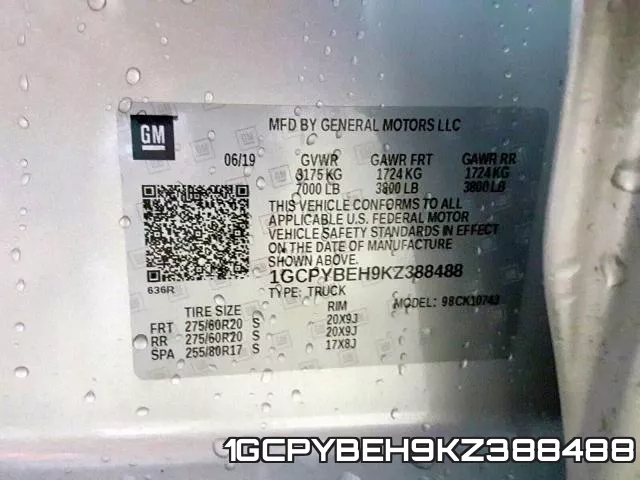 1GCPYBEH9KZ388488 фото 2