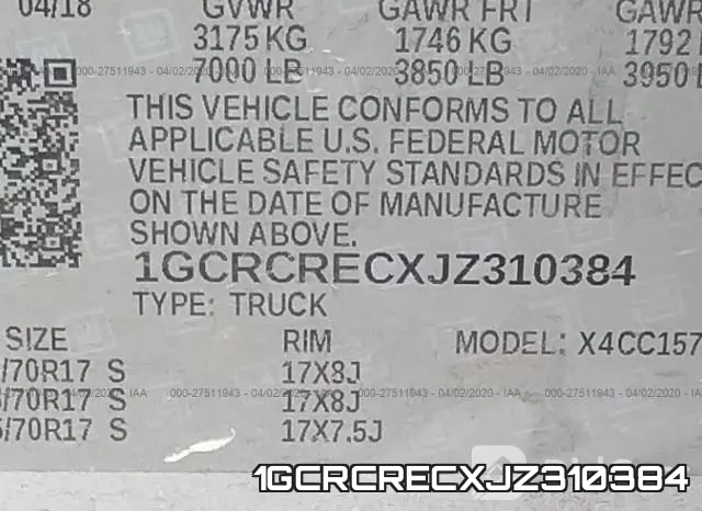 1GCRCRECXJZ310384 фото 10
