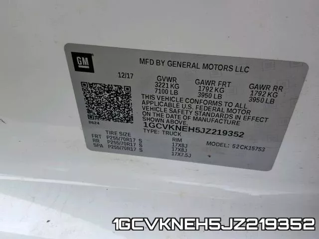 1GCVKNEH5JZ219352 фото 2