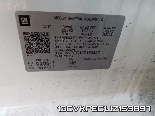 1GCVKPEC1JZ153897 фото 2