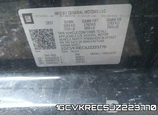 1GCVKREC5JZ223770 фото 10