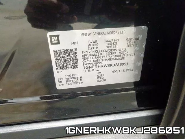 1GNERHKW8KJ286051 фото 2