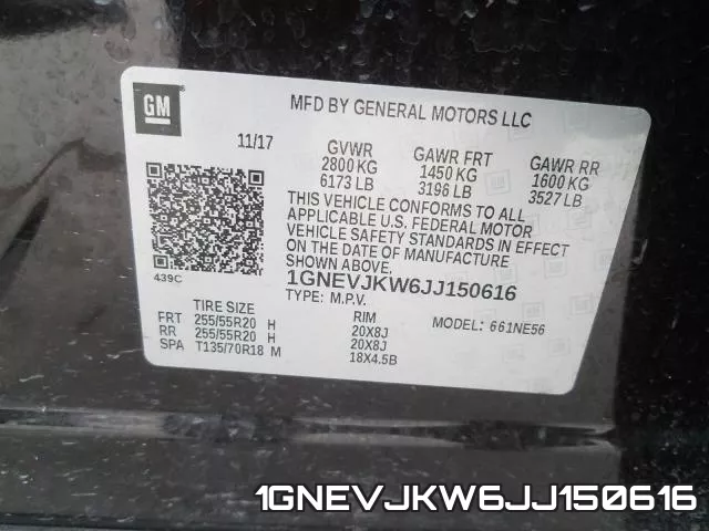 1GNEVJKW6JJ150616 фото 2