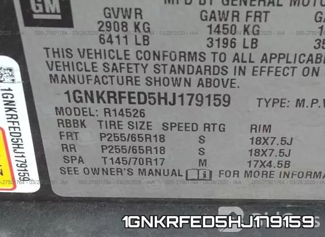 1GNKRFED5HJ179159 фото 10