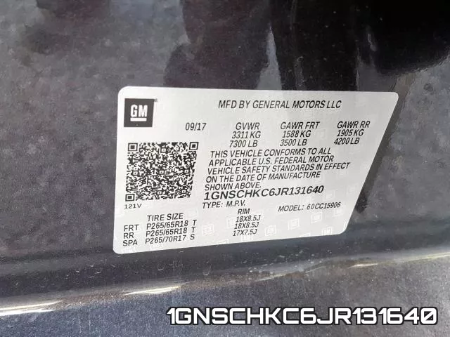 1GNSCHKC6JR131640 фото 2