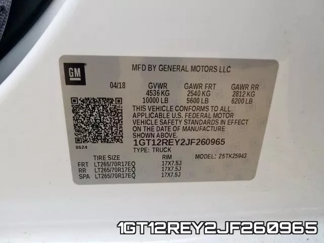 1GT12REY2JF260965 фото 2