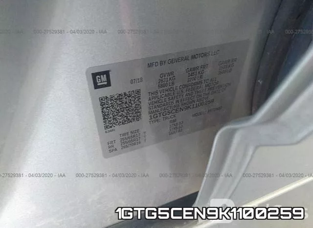 1GTG5CEN9K1100259 фото 10