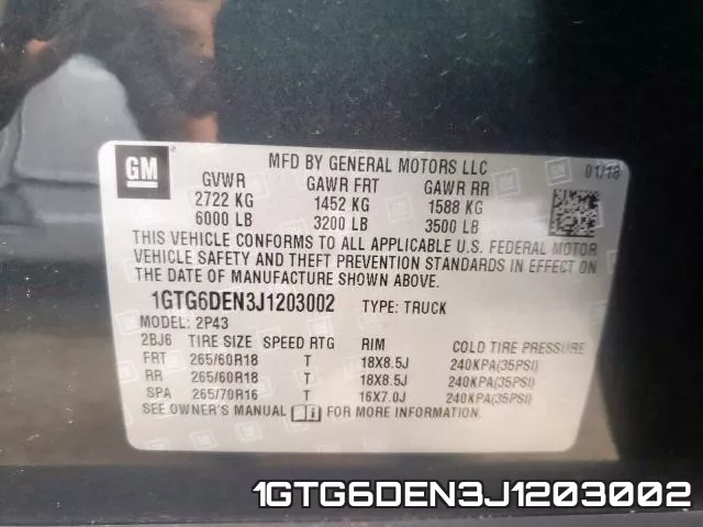 1GTG6DEN3J1203002 фото 2