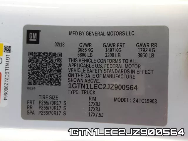 1GTN1LEC2JZ900564 фото 2