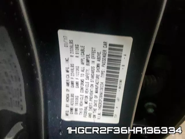 1HGCR2F36HA136334 фото 2