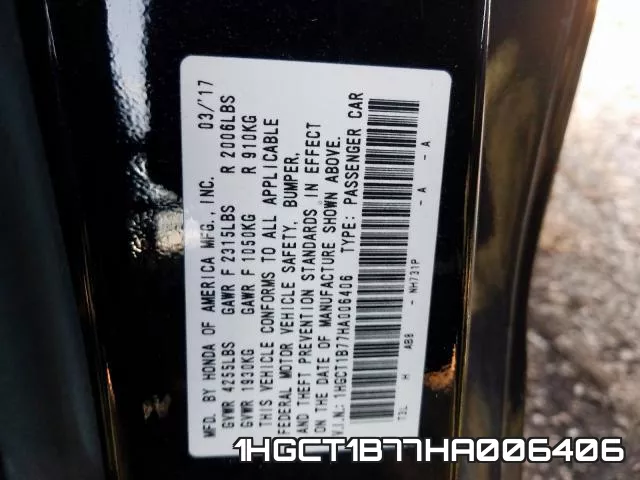 1HGCT1B77HA006406 фото 2