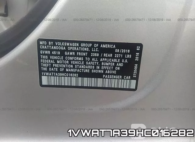 1VWAT7A39HC016282 фото 10