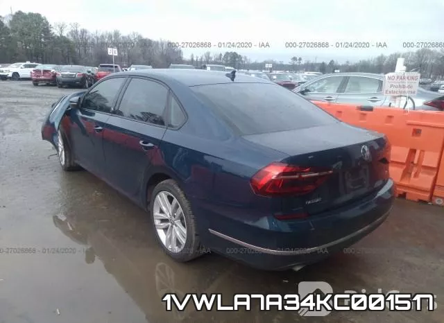 1VWLA7A34KC001517 фото 4