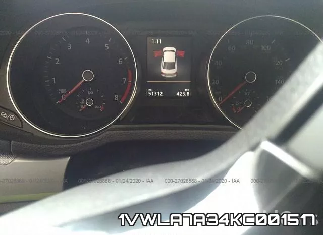 1VWLA7A34KC001517 фото 8