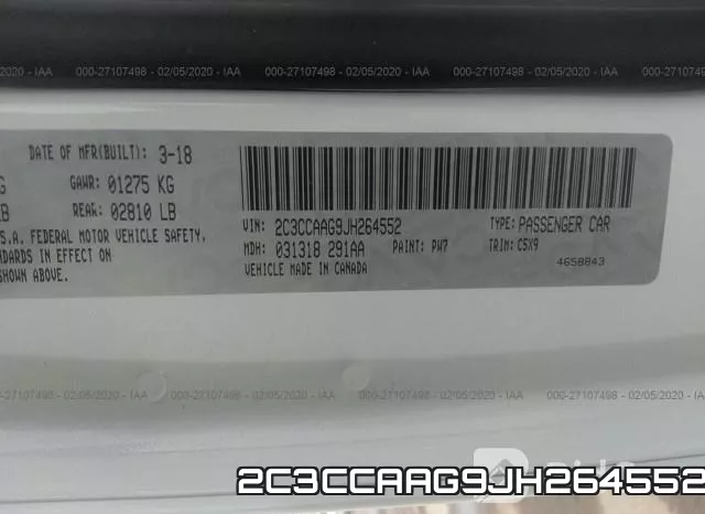 2C3CCAAG9JH264552 фото 10