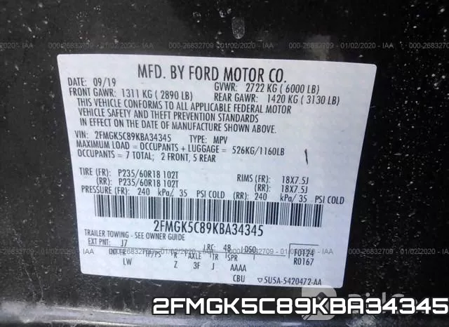 2FMGK5C89KBA34345 фото 10