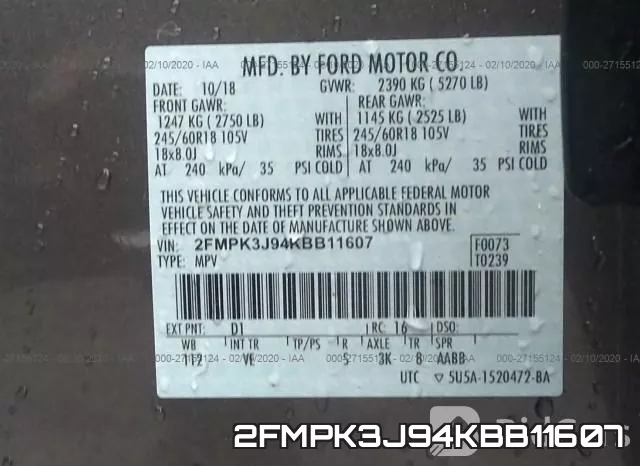 2FMPK3J94KBB11607 фото 10