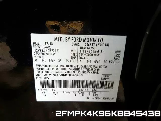 2FMPK4K96KBB45438 фото 2