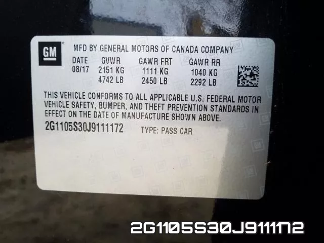 2G1105S30J9111172 фото 2