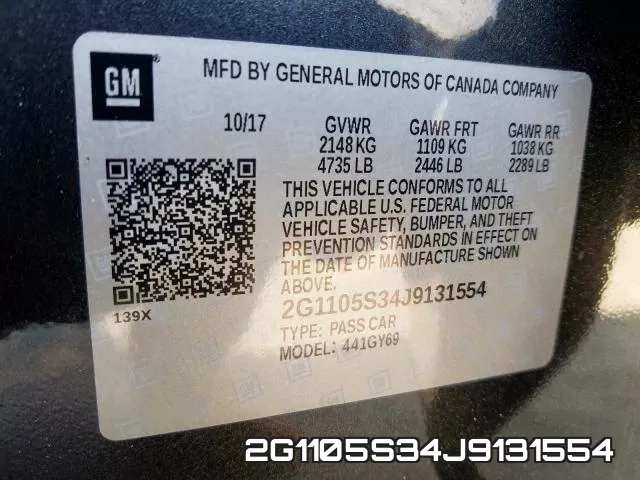 2G1105S34J9131554 фото 2