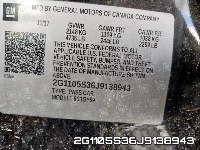 2G1105S36J9138943 фото 2
