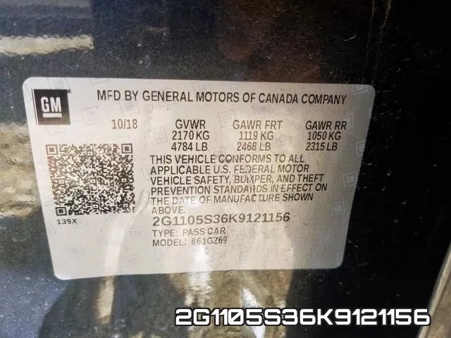 2G1105S36K9121156 фото 2