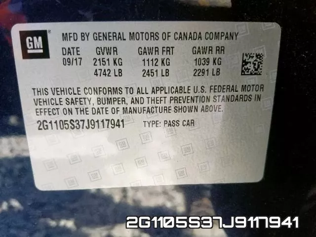 2G1105S37J9117941 фото 2