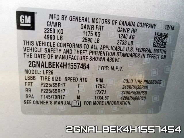2GNALBEK4H1557454 фото 2