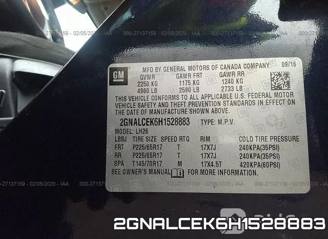 2GNALCEK6H1528883 фото 10