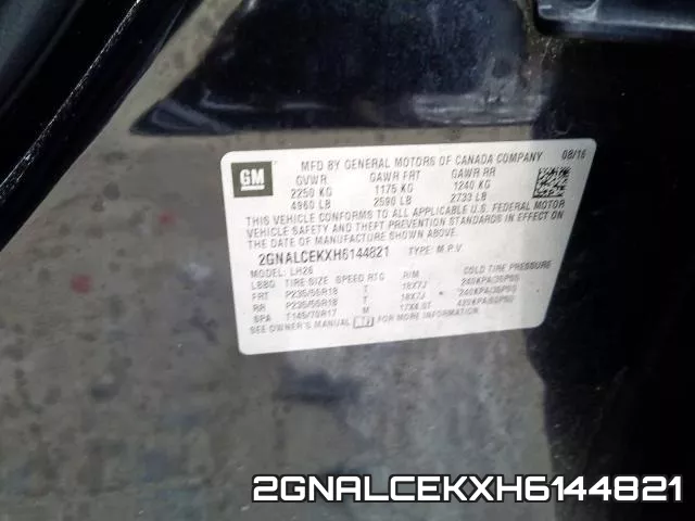 2GNALCEKXH6144821 фото 2