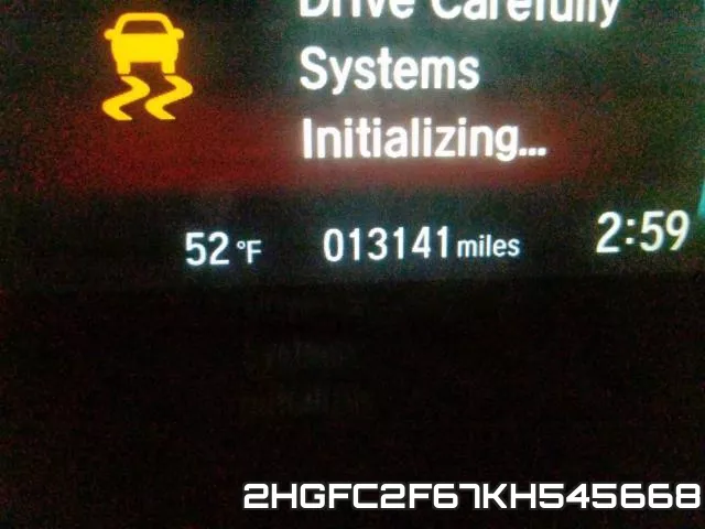 2HGFC2F67KH545668 фото 9