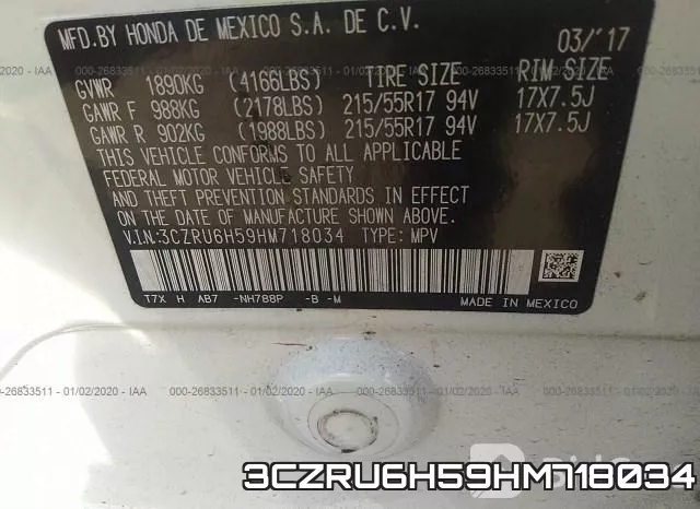 3CZRU6H59HM718034 фото 10