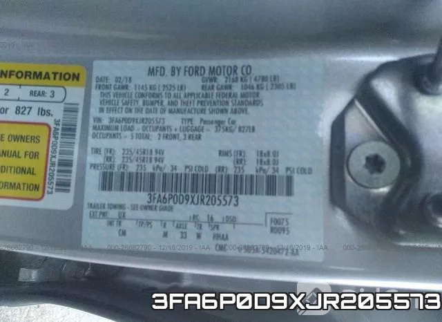 3FA6P0D9XJR205573 фото 10