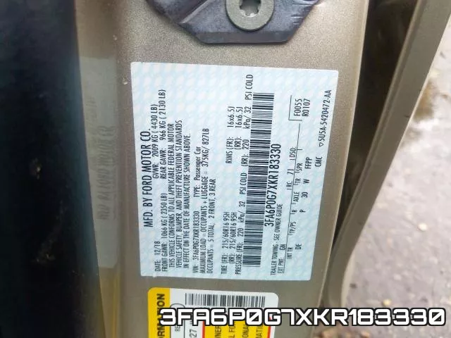 3FA6P0G7XKR183330 фото 2